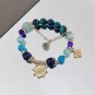 Sparking Pink Zircon lollipop Bracelet for Women Fashion Love Heart Beads Hand Model star moon