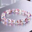 Butterfly Charm Crystal Stretch Beaded Bracelets Elastic Rope Women Temperament Model Style 1