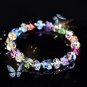 Butterfly Charm Crystal Stretch Beaded Bracelets Elastic Rope Women Temperament Model Style 1