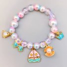 Children Beads Bracelets  Elephant Rabbit Cartoon Pendant Beads Bracelets Model 7