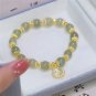 VENTFILLE Gold Color For Women's Hetian Jade Bracelet Leaves Double Layer Model FFMM0104