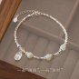 VENTFILLE Gold Color For Women's Hetian Jade Bracelet Leaves Double Layer Model BTSP12723