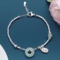 VENTFILLE Gold Color For Women's Hetian Jade Bracelet Leaves Double Layer Model XZBT045GinkgoBiloba
