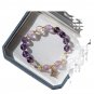 Natural Student Office Worker Amethyst Hand String Crystal Bracelet Female High Model Gold