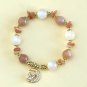 Natural Student Office Worker Amethyst Hand String Crystal Bracelet Female High Model Yellow
