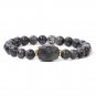 Square Amethysts Beads Bracelet For Women Men 8mm Natural Stone Rose Quartzs Model Pink