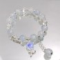 Sweet Flower Pendant Green Pink Blue Purple Cracked Crystal Burst Flower Model Purple