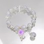 Sweet Flower Pendant Green Pink Blue Purple Cracked Crystal Burst Flower Model Pink