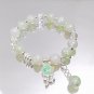 Sweet Flower Pendant Green Pink Blue Purple Cracked Crystal Burst Flower Model Blue