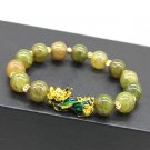 New 10mm Obsidian Stone Bracelet For Men Women Unisex Wristband Golden Model Color Change Beast5