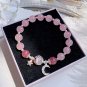 925 Sterling Silver Cat's Eye Stone Bracelet for Women Grey Moonlight Star Moon Model 6023702