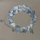 925 Sterling Silver Cat's Eye Stone Bracelet for Women Grey Moonlight Star Moon Model 6092802