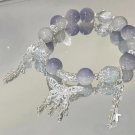 925 Sterling Silver Cat's Eye Stone Bracelet for Women Grey Moonlight Star Moon Model 6107801