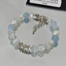 925 Sterling Silver Cat's Eye Stone Bracelet for Women Grey Moonlight Star Moon Model 6134801