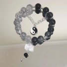 925 Sterling Silver Cat's Eye Stone Bracelet for Women Grey Moonlight Star Moon Model 6101301