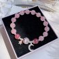 925 Sterling Silver Cat's Eye Stone Bracelet for Women Grey Moonlight Star Moon Model 6126802