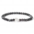 Heart White Shell Bracelet For Women Men 4MM Beads Natural Stone Bracelet Model Labradorite