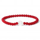 Heart White Shell Bracelet For Women Men 4MM Beads Natural Stone Bracelet Model Red