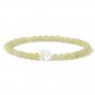 Heart White Shell Bracelet For Women Men 4MM Beads Natural Stone Bracelet Model Yellow Stone