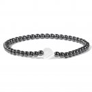 Heart White Shell Bracelet For Women Men 4MM Beads Natural Stone Bracelet Model Hematite
