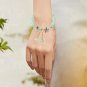 Women's Fashion Crystal Flower Bead Bracelet With Glass Adjustable Dainty Model H
