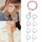 Women's Fashion Crystal Flower Bead Bracelet With Glass Adjustable Dainty Model C