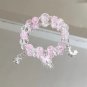 Sweet Purple Crystal Butterfly Bracelet for Women Simple Heart Moon Star Charm Model 01