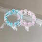 Sweet Purple Crystal Butterfly Bracelet for Women Simple Heart Moon Star Charm Model 01