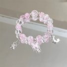 Sweet Purple Crystal Butterfly Bracelet for Women Simple Heart Moon Star Charm Model 03