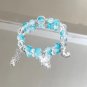 Sweet Purple Crystal Butterfly Bracelet for Women Simple Heart Moon Star Charm Model 03