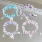 Sweet Purple Crystal Butterfly Bracelet for Women Simple Heart Moon Star Charm Model 03