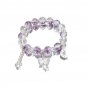 Sweet Purple Crystal Butterfly Bracelet for Women Simple Heart Moon Star Charm Model 02