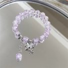Junzi Hot Selling Shape Ice Cracking Crystal Beaded Strand Hand Bracelets For Model K
