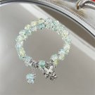 Junzi Hot Selling Shape Ice Cracking Crystal Beaded Strand Hand Bracelets For Model I
