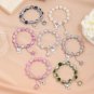 Junzi Hot Selling Shape Ice Cracking Crystal Beaded Strand Hand Bracelets For Model I