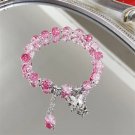 Junzi Hot Selling Shape Ice Cracking Crystal Beaded Strand Hand Bracelets For Model J