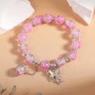 Junzi Hot Selling Shape Ice Cracking Crystal Beaded Strand Hand Bracelets For Model E
