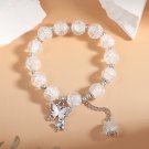 Junzi Hot Selling Shape Ice Cracking Crystal Beaded Strand Hand Bracelets For Model F