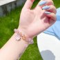 New Korean Daisy Flowers Bracelet Bohemian Colorful Crystal Beaded Bracelet Model Purple