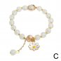 New Korean Daisy Flowers Bracelet Bohemian Colorful Crystal Beaded Bracelet Model Purple