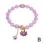 New Korean Daisy Flowers Bracelet Bohemian Colorful Crystal Beaded Bracelet Model Pink