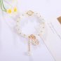 New Korean Daisy Flowers Bracelet Bohemian Colorful Crystal Beaded Bracelet Model Red
