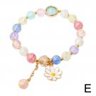 New Korean Daisy Flowers Bracelet Bohemian Colorful Crystal Beaded Bracelet Model Colorful
