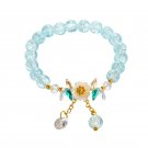 Colorful Camellia Crystal Bracelet Flower Beads Glass Beaded Bracelet Model Color 8 Colorful Camellia Crystal Bracelet Flower Beads Glass Beaded Bracelet Model Color 8