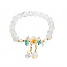 Colorful Camellia Crystal Bracelet Flower Beads Glass Beaded Bracelet Model Color 9 Colorful Camellia Crystal Bracelet Flower Beads Glass Beaded Bracelet Model Color 9