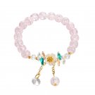 Colorful Camellia Crystal Bracelet Flower Beads Glass Beaded Bracelet Model Color 6 Colorful Camellia Crystal Bracelet Flower Beads Glass Beaded Bracelet Model Color 6