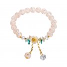 Colorful Camellia Crystal Bracelet Flower Beads Glass Beaded Bracelet Model Color 4 Colorful Camellia Crystal Bracelet Flower Beads Glass Beaded Bracelet Model Color 4