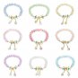 Colorful Camellia Crystal Bracelet Flower Beads Glass Beaded Bracelet Model Color 4