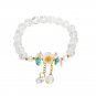 Colorful Camellia Crystal Bracelet Flower Beads Glass Beaded Bracelet Model Color 4