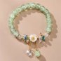 Colorful Camellia Crystal Bracelet Flower Beads Glass Beaded Bracelet Model Color 5